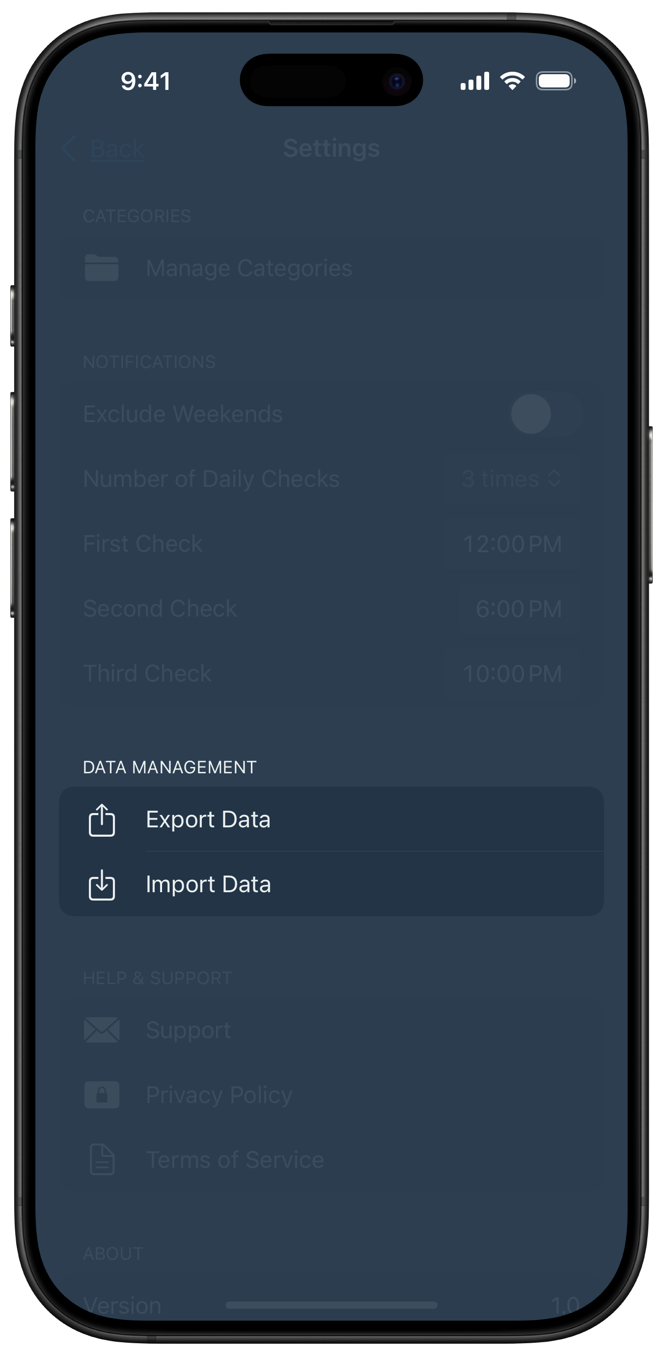 Export Feature
